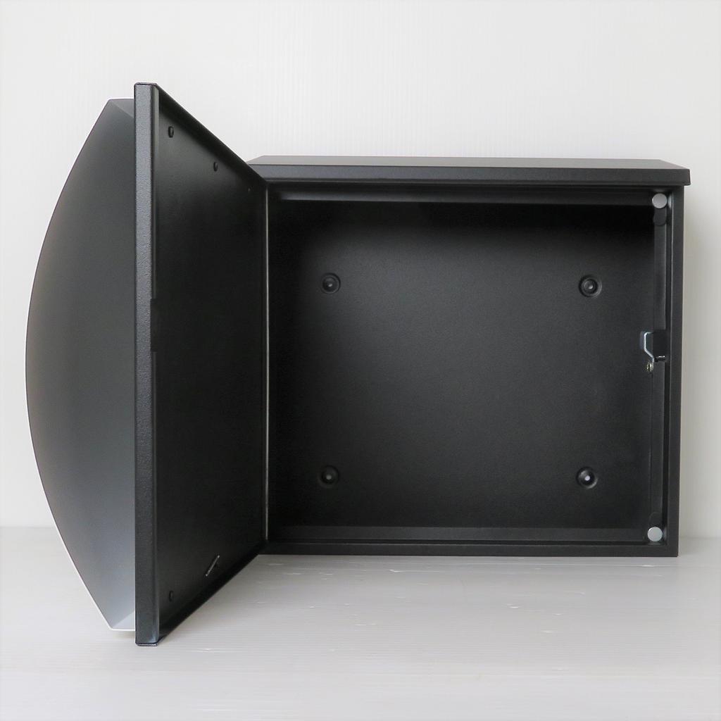 Stylish Scandinavian Design Large Mailbox with Wall Mounting Key and Magnetic Included, White PM363