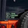 Glossy Finish SAD Stay Another Day Self Adhesive Reminder Stickers Car Decals  Vehicle Accessories