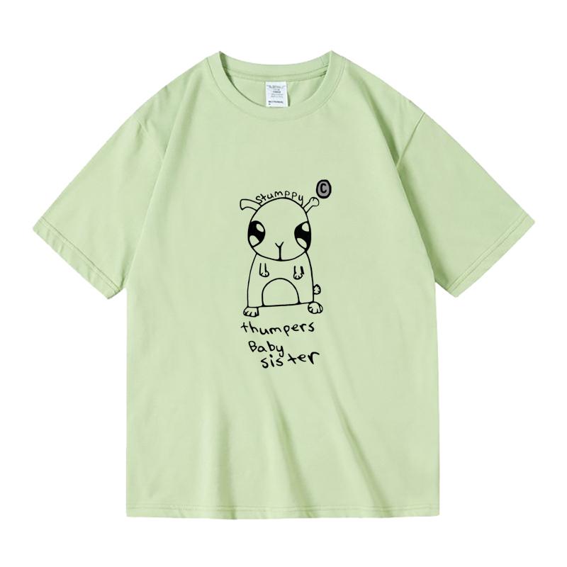 Cotton T-Shirt Stumpy By Aaliyah Print 