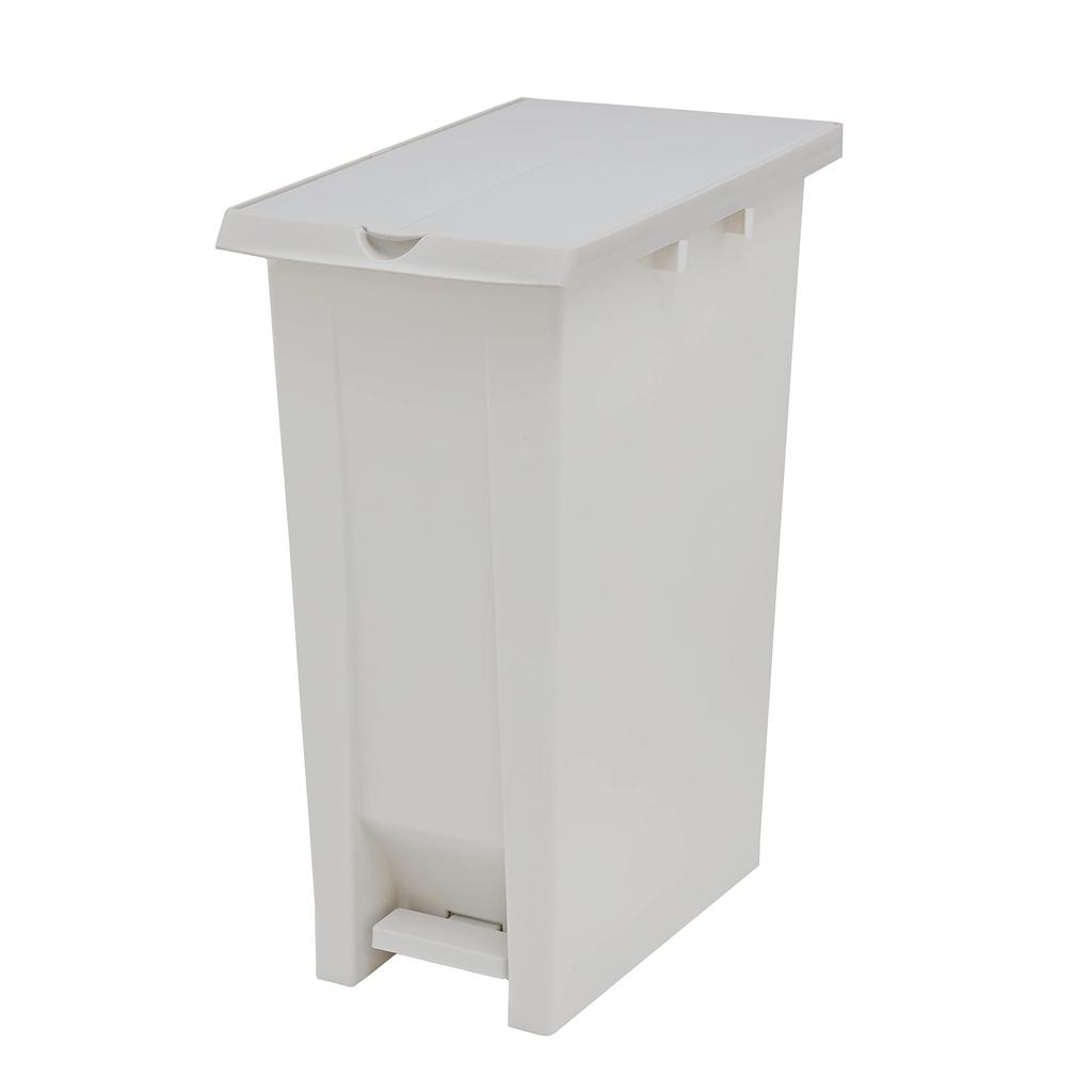 Captain Stag Pedal Pail #70, Double-Door, White, Made In Japan, UY-7058