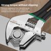 Professional Short Handle Adjustable Wrench Large Opening Multi Function Pipe Repair Tool for Small Space