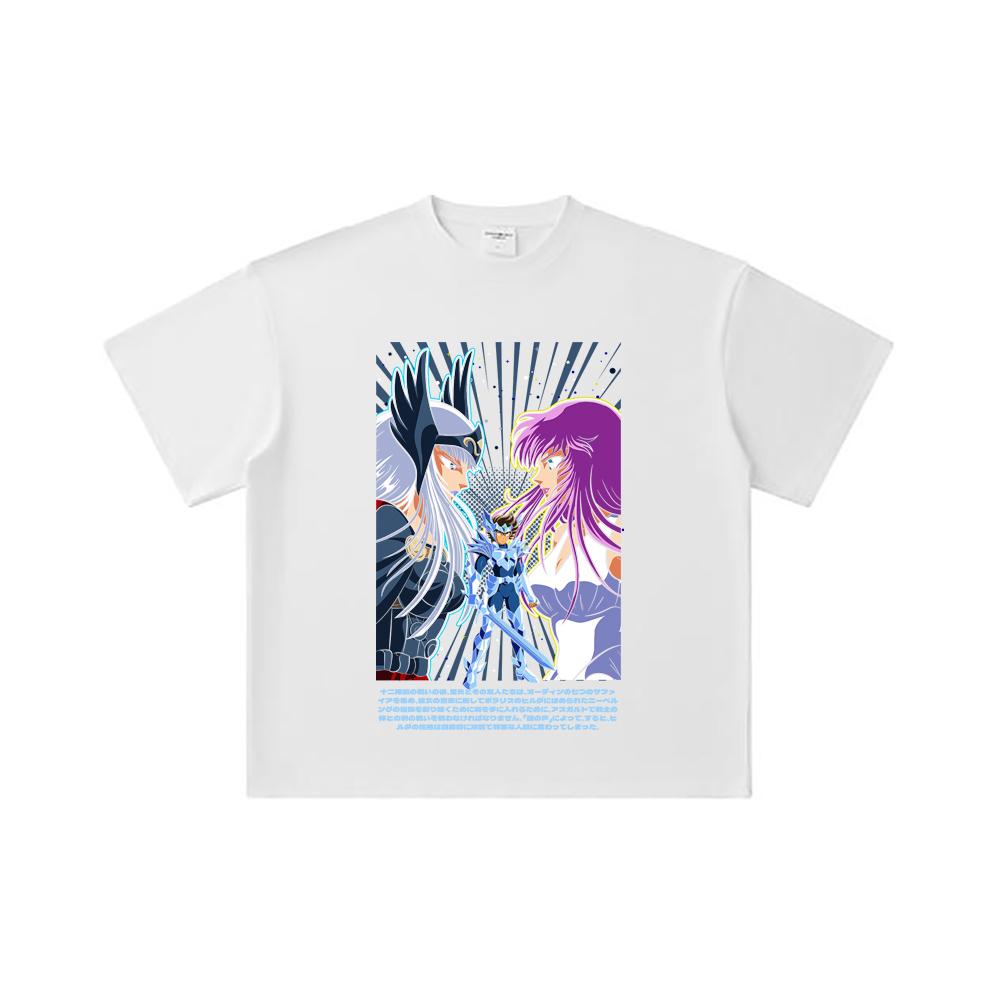 260 GSM Double Yarn 32 Count 100% Cotton Saint Seiya V11 Odin Print Unisex Heavy Cotton T Shirt… More