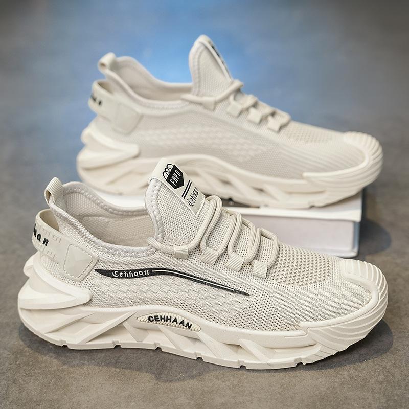 European Station Men's Shoes Live Summer Mesh Casual Sneakers Tide Teen Students Versatile Breathable Running Shoes