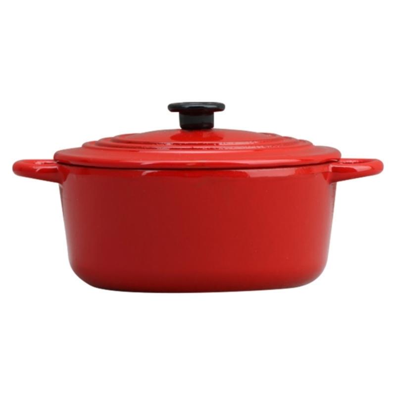 

1/12 Doll House Kitchen Pot Miniature Cookware With Realistic Design Alloy Cookware For Children Creative Pretend Play красный