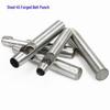 Forged Round Belt Hole Punch Tool for DIY Leatherwork - White