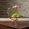 Double Layer Fruit Tray Electroplated
