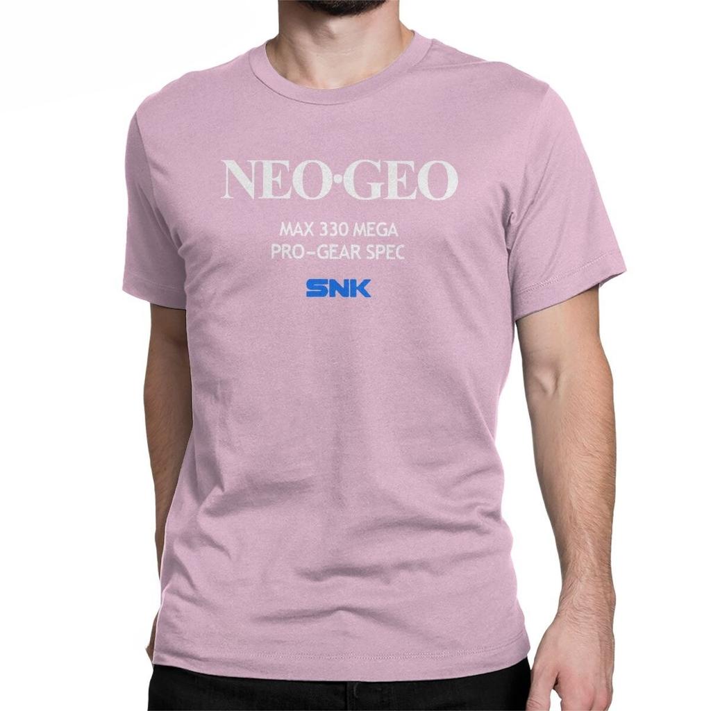 Streetwear Casual Funny Fatal Fury Neo Geo Startup Screen T Shirt Men Round Collar Cotton Short Sleeve Oversized Male Tees Tops