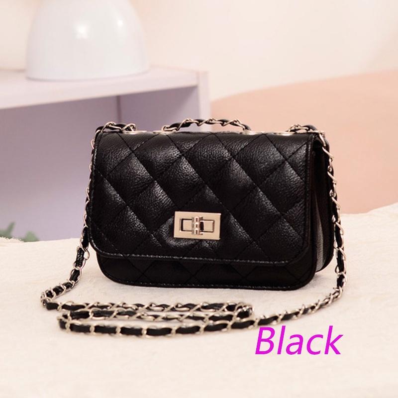 Women's Stylish Cute Mini Cross Body Chain Fashion Chain Small Pu Leather Shoulder Bag