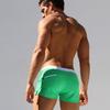 Men's Square Leg Swim Trunks with Back Pocket, European & American Style - In Stock