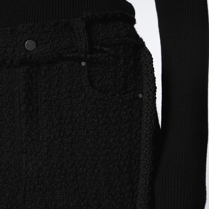 JNBY 23 Winter Wool Blend Pleated Straight Casual Pants