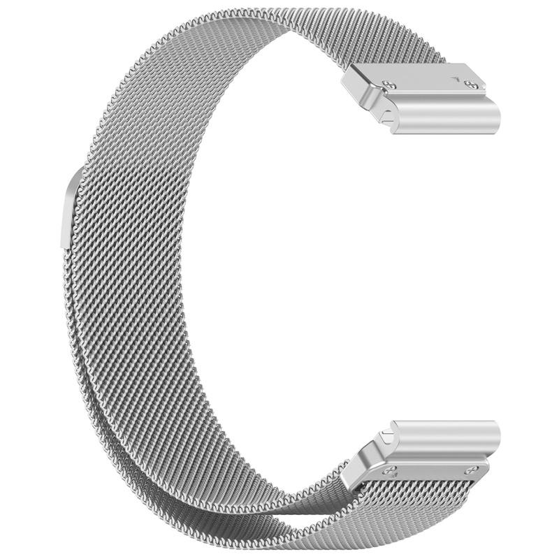 

20 22 26 mm Milanese Steel Loop Strap For Garmin Fenix 7X 7 7S 6X 6 6S Pro 5 5X Plus 8 43 47 51 Tactix 7 Epix Pro Quickfit Band 20mm серебряный