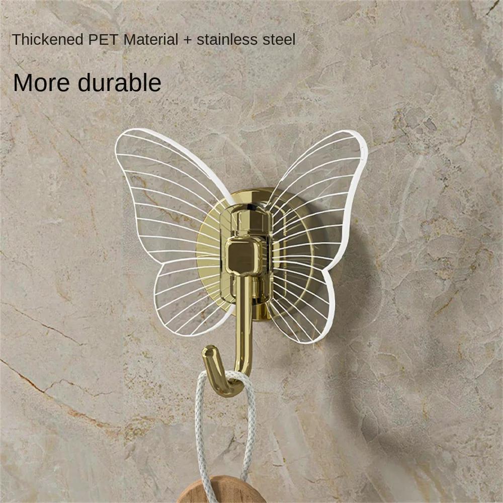 Bathroom Wall Organizer 1/2pcs No-Punch Wall Hooks Wall Hanging Strong  Adhesive Hook Clothes Rack Key Storage Luxury Hooks