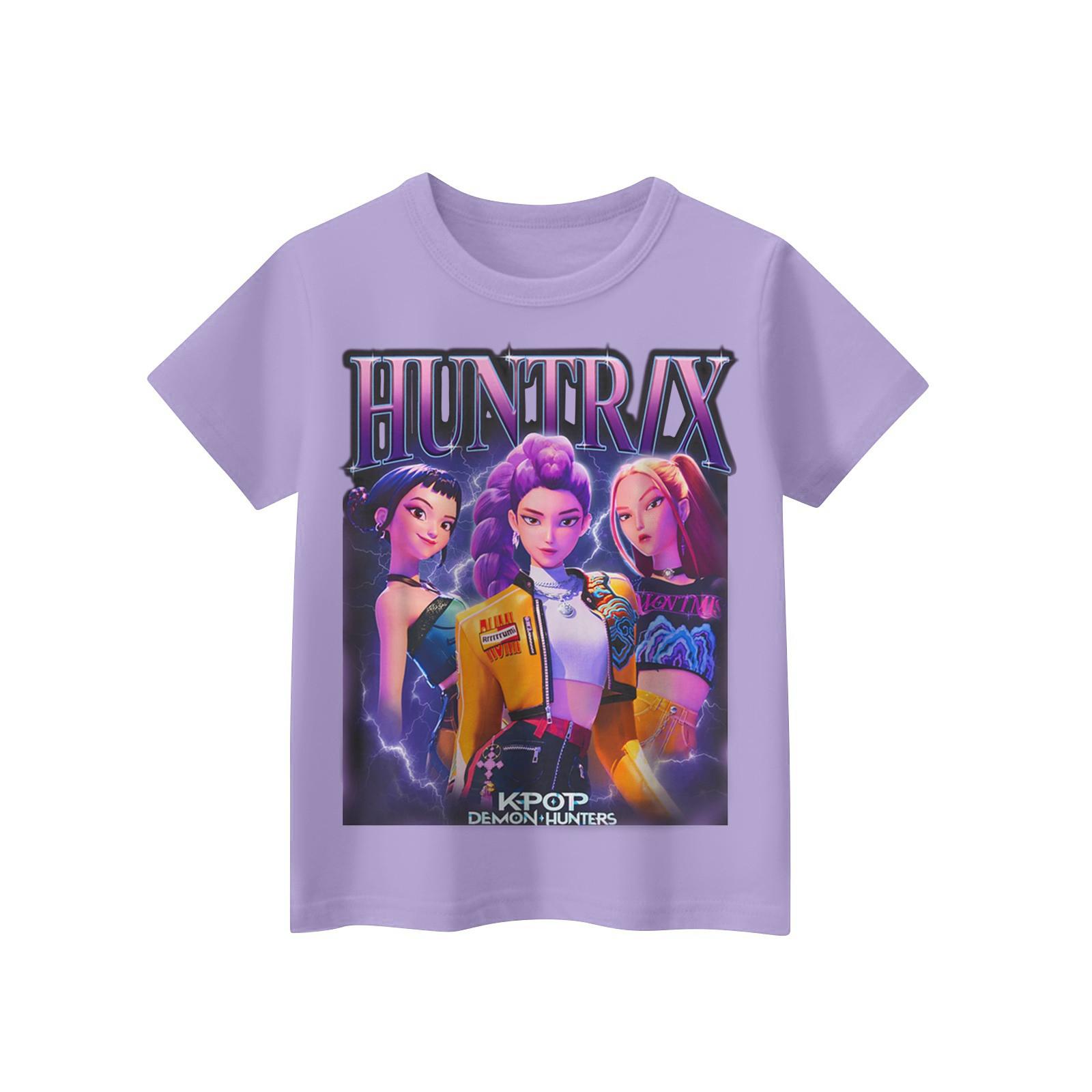 

Летние футболки с коротким рукавом для взрослых и детей 120 фиолетовый