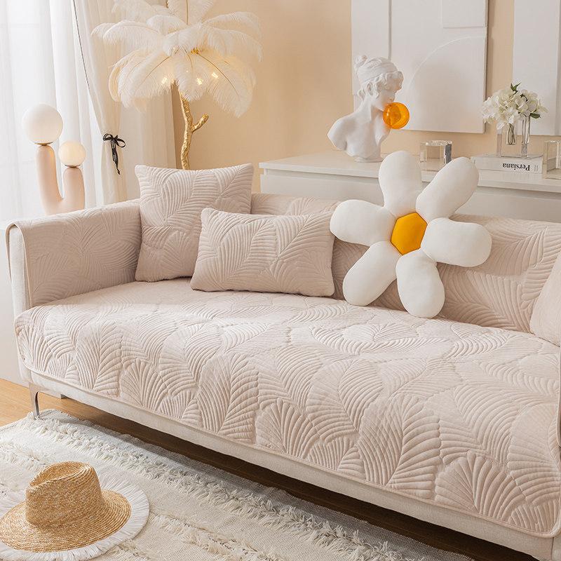 Sofa Kissen Rutschfest Einfach Modern Wintertag Kurzplüsch Sitzkissen Verdickt Vier Jahreszeiten Leder Sofa Überwurf Handtuch