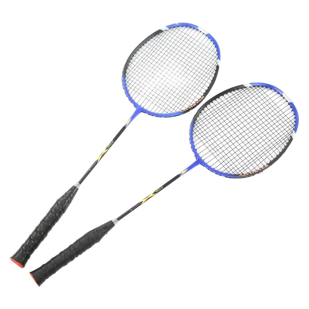 2Pcs Badminton Racket Carbon Alloy Ultra Light Sports Accessory for Training Competition