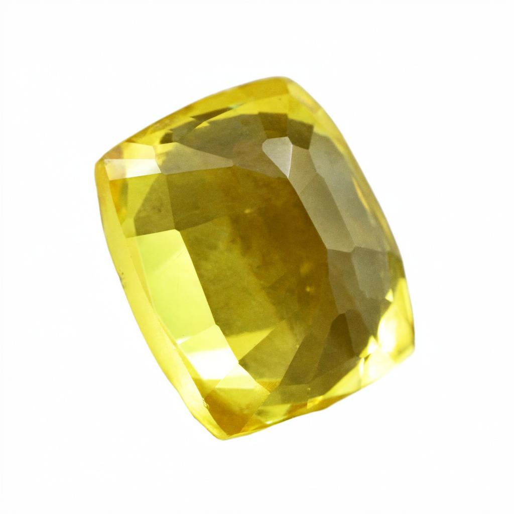 Rare Yellow Sapphire AAA+ CERTIFIED 10.55 Ct Cushion Cut Natural Loose Gemstone