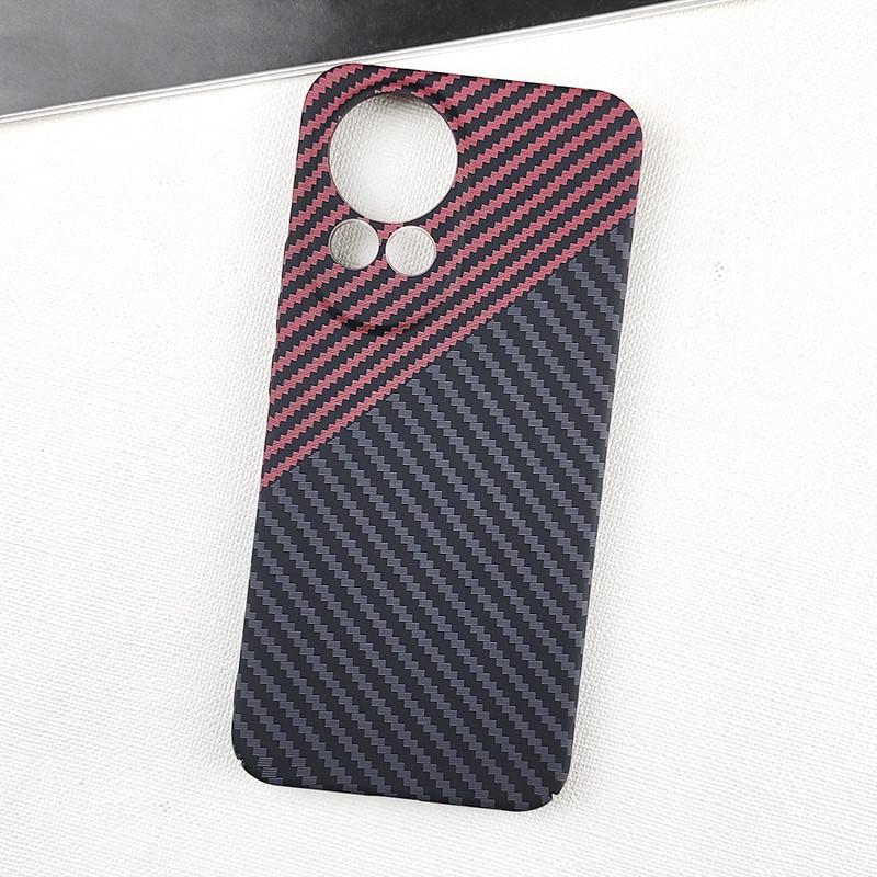 Luksusowe Ultracienkie Etui na Telefon z Teksturą Włókna Węglowego Dla Huawei Nova 13 12 11 Pro Ultra 12s Lite Odporne na Odciski Palców Twarde PC Pełna Ochrona Pokrowiec