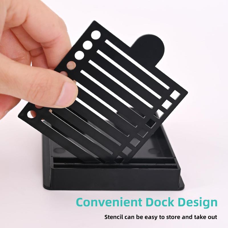 Sticky Note Stencil Post-It Note Holder with 5 Different Stencils 3x3 Inch Sticky Note Line Template Perfect for to-Do Lists