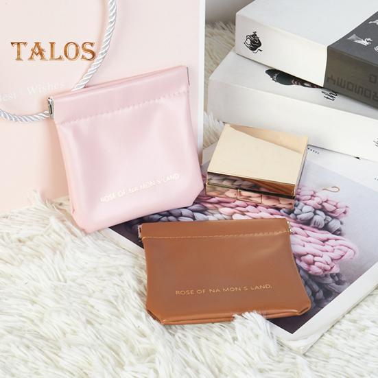 4Pcs Small Makeup Bags Solid Color Wear Resistant Easy To Clean Lipstick Pouch Mini Pocket Coins Headphones Cables Organizer