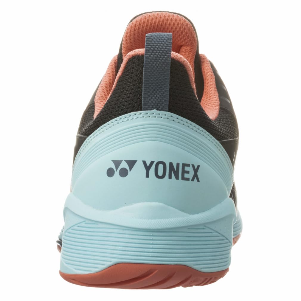 YONEX Power Cushion Sonicage 3 MGC Tennis Shoes, Black/Sky Blue, 26 cm