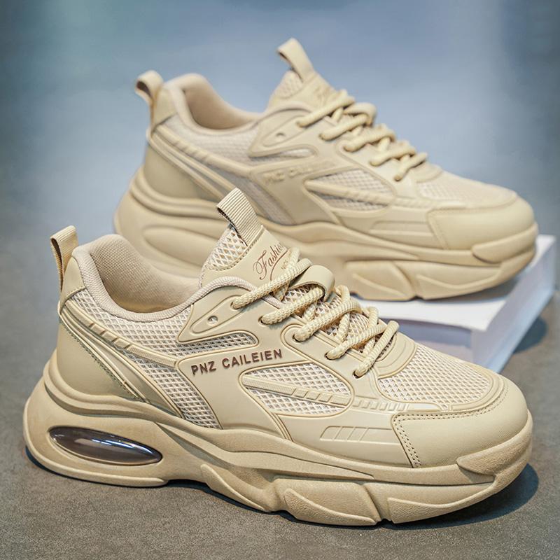 New Arrival Men Thick Sole Casual Shoes Comfort Breathable Fashion All Match Sport Sneakers Male Outdoor Daily Wear Footwear
