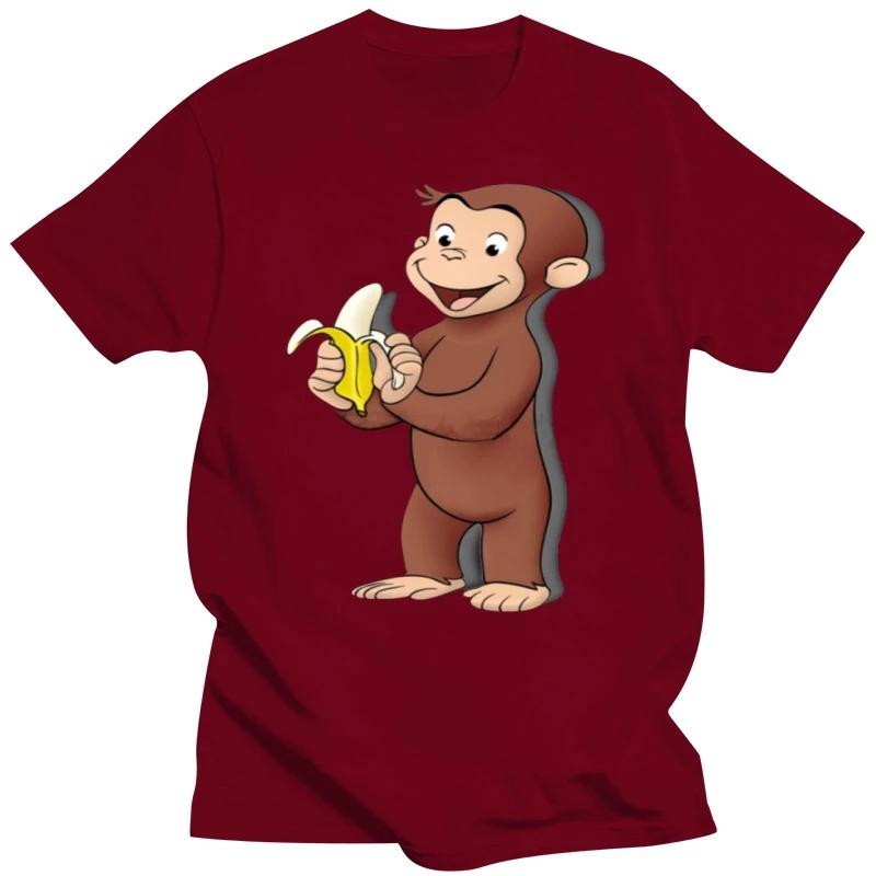 Curious George T Shirt Curious George T-Shirt 100 Cotton Classic Tee Shirt Fun Short Sleeves Plus size  Printed Male Tshirt