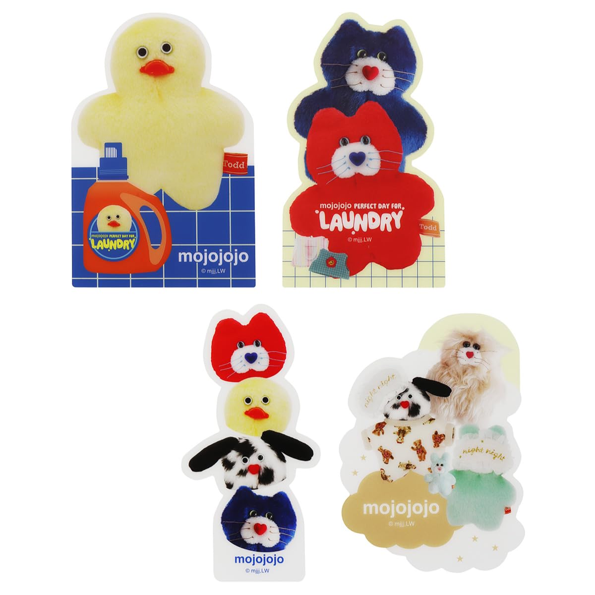 mojojojo Bookmark 4-Piece Set You Never Know Besties Todd Friends Good Night Z12801 For Ages 6 and Up