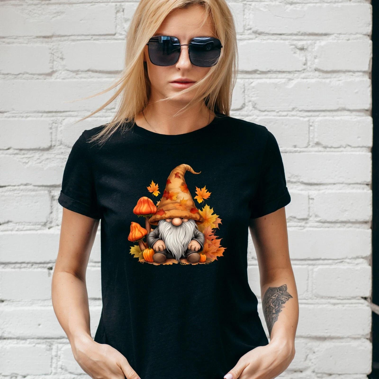 GNOME AUTUMN, FALL T-Shirt, Thanksgiving Pumpkin Spice , Unisex and Lady Fit 2XL