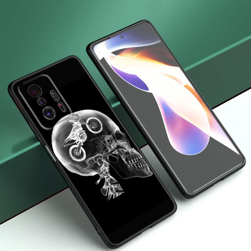 Moto Cross Motorcycle Sports Phone Case For Xiaomi Mi A2 8 9 SE Note 10 10T 11 12 Lite 9T 11T 12S 12T Pro A3 6X 12X Black Cover