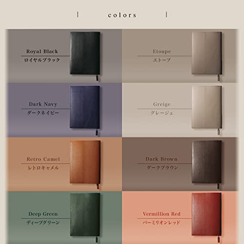 [BLUE SINCERE] A5 Genuine Leather Book Cover with Bookmark, Fits Thick A5 Books, Vegetable-Tanned Cowhide Leather, Brand Name Book Cover for Men and W