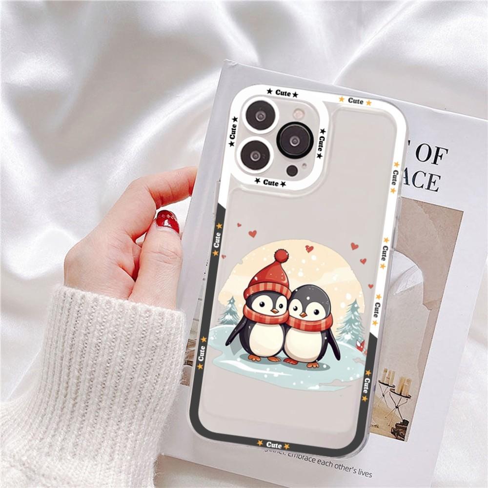 Cute Cartoon Penguin Phone Case For Redmi 7 8 9 A For Redmi Note 5 7 8 9 10 11 Pro Max 4G 5G Funfas