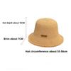 Fashion Foldable Fisherman Hat Wide Brim Lightweight Beach Sun Hat Uv Protection Panama Straw Hat