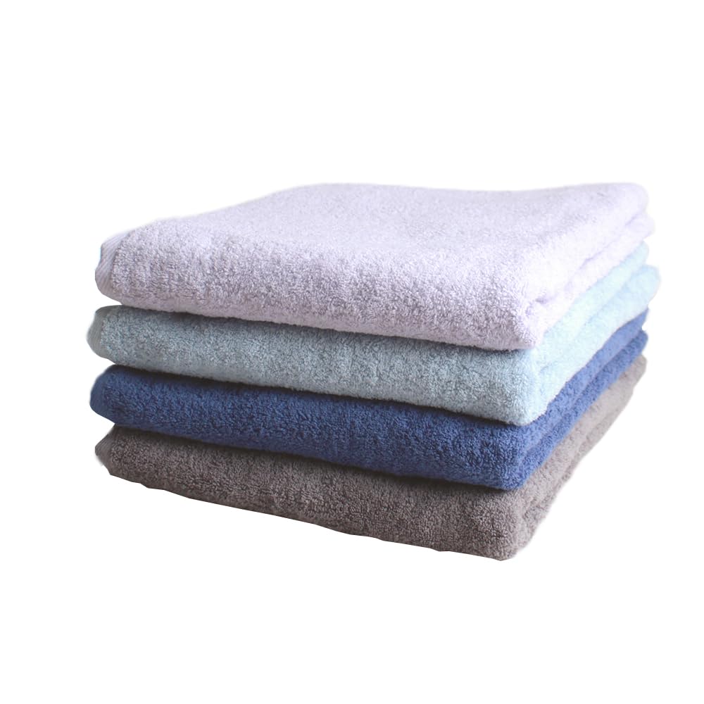 

Imabari Thick Bath Set of 70 x Made in Cotton Beach Nap Lap Solid Absorbent of 4 Large Bath Towels, Large, Towels, 4, Approx. 130cm, 100% Cotton,