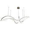 Modern Gold Aluminum LED Pendant Light with 3-Color Dimming