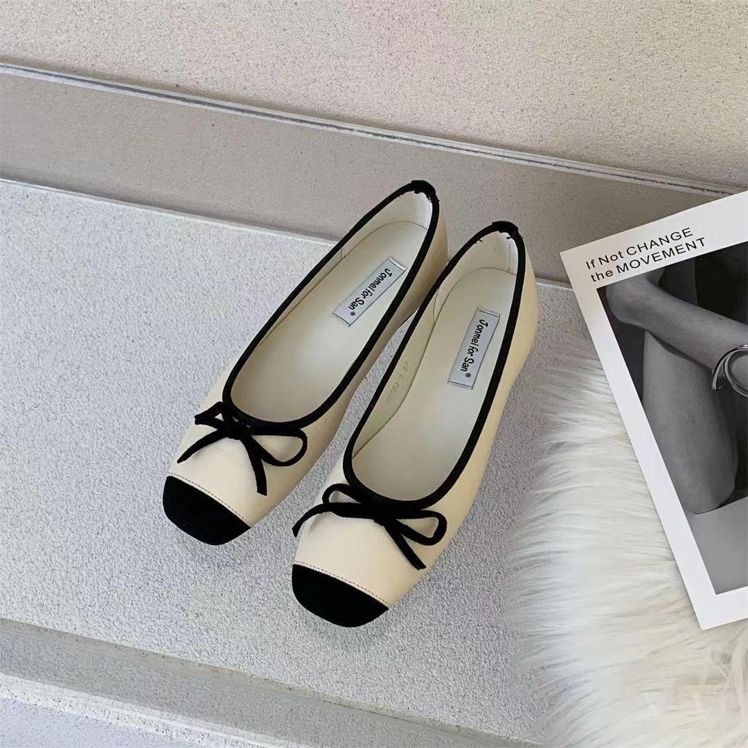 

Туфли Xiaoxiangfeng на плоской подошве, весна-осень 2025 года, новые французские вечерние туфли с нежной юбкой, повседневные туфли, универсальные 40