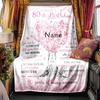 Happy 80Th Birthday Blanket Personalized Name Soft Comfortable Stylish Blanket Car Blanket Perfect For Travel Camping Outdoor Home Suitable For All