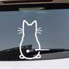 Car Interior Stickers Art Design Fun Cat Car Dtickers Window Rear Glass Car Fecoration Car Styling Sticker And Decals For Toilet