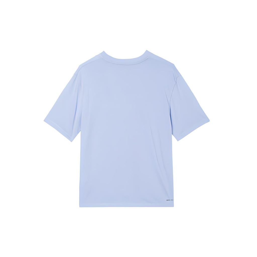 Jordan Sport Dri-Fit Logo Print Quick-Dry Short Sleeve Retro Drop Shoulder T-Shirt Men Tops Light-Teal DH8922-425
