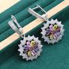Jewelry European and N Anti Allergic Zircon Necklace Earring Jewelry Set