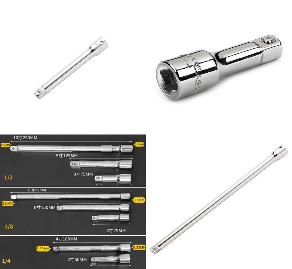 Chrome Vanadium Steel Extension Bar For Socket Wrench Variety Of Sizes Available