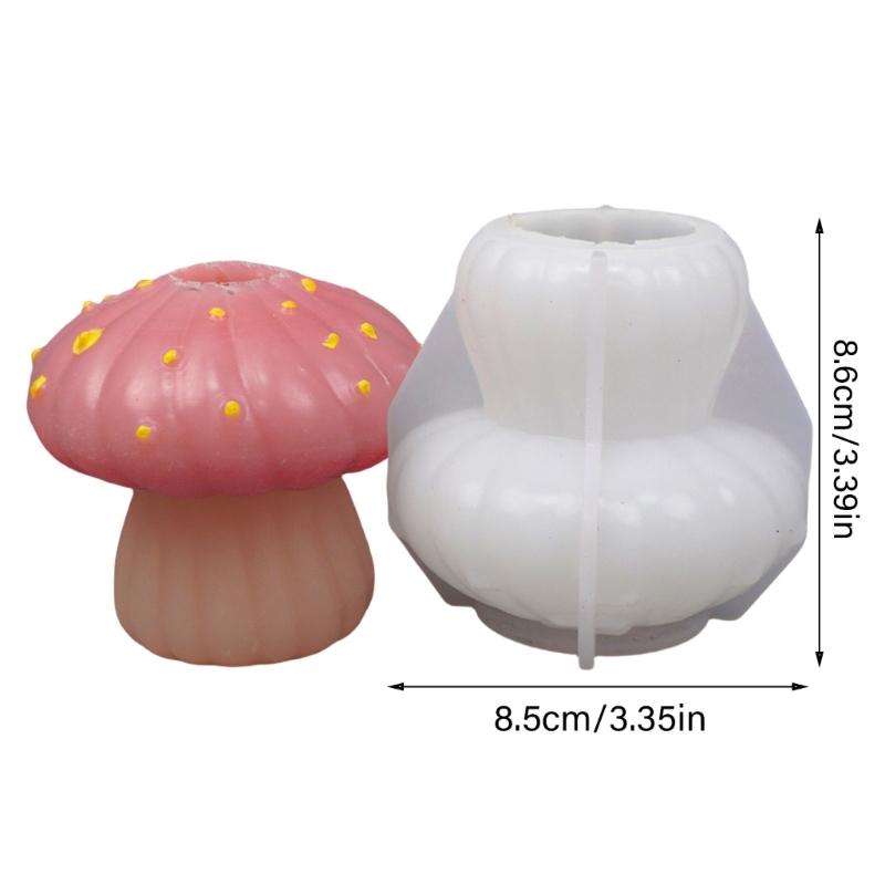 Silicone Candle Molds Resin Epoxy Molds Handmade Art Supplies Mushroom Shape Candle Holder Molds Silicone Texture