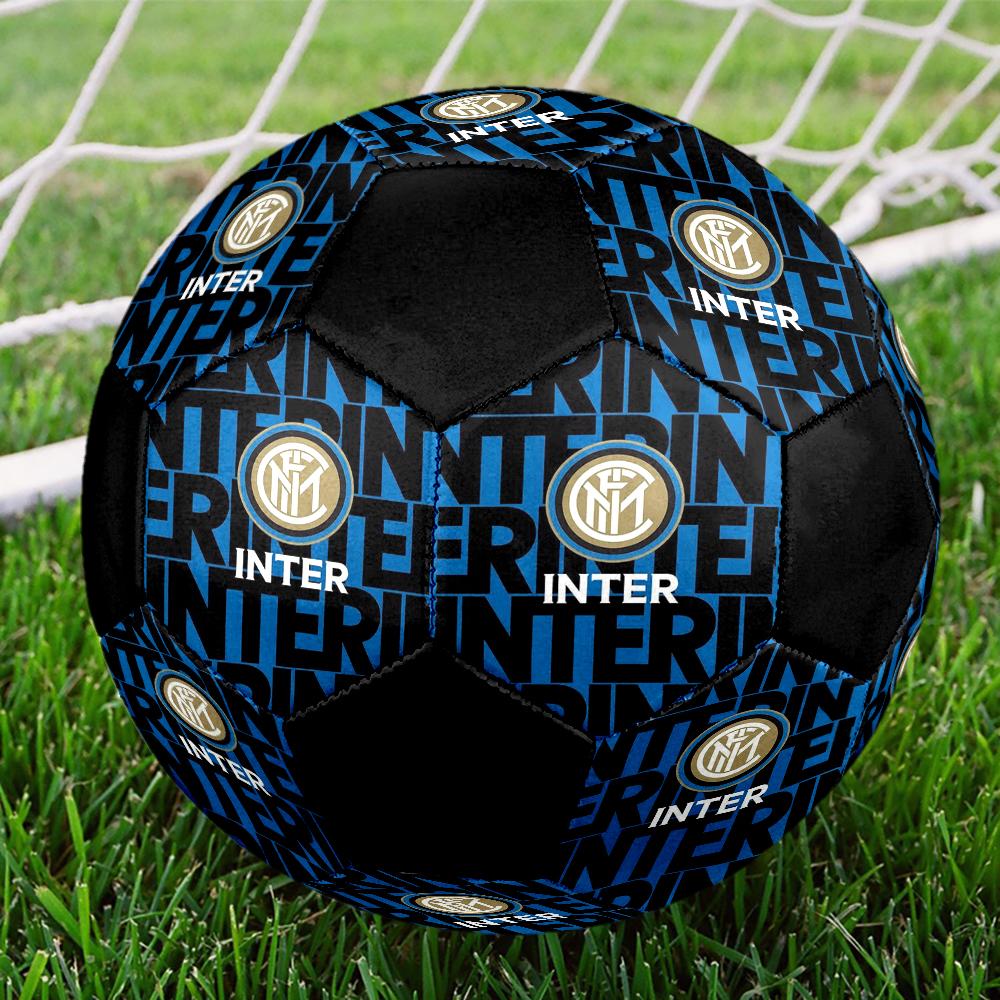 Pallone Calcio Indoor Inter Milan Colorato Cucito a Macchina PVC Misura 5 Allenamento Squadra Pronto per la Competizione Durevole Rimbalzo Elevato Cool Regalo Sportivo