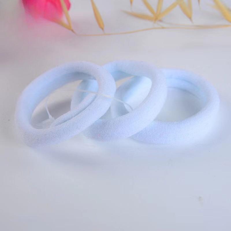 

10 шт., эластичные резинки для девочек, разноцветные веревки для волос, модные аксессуары 10pcs белый