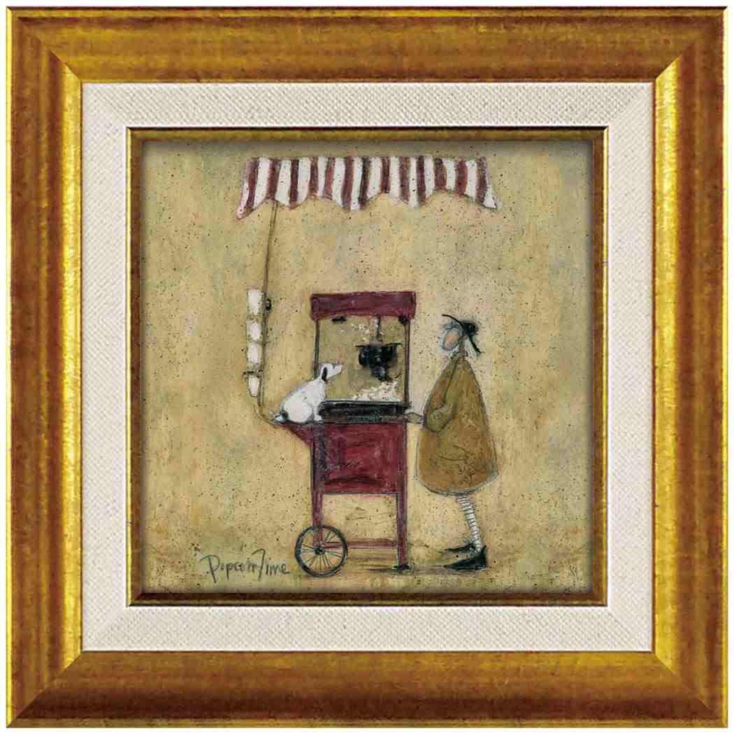 YouPower Sam Toft Арт-рамка с гелевым покрытием, Маленькая, «Время попкорна»