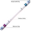 Pen Spinning Pens Ivan Emboss Pen Mod, Weighted Spin Trick Pen for Beginner, Blue Pink Grip