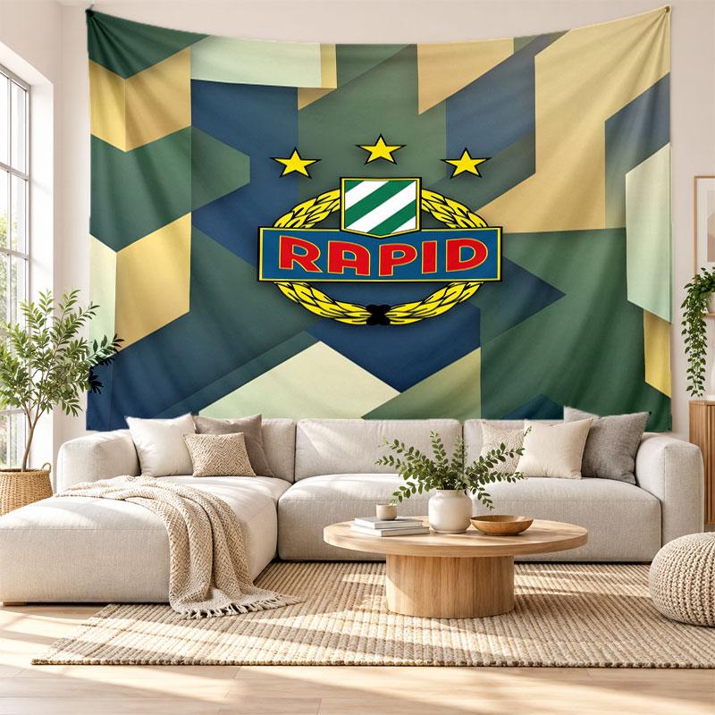 Rapid Wien FC Wall Tapestry, Soft Fabric Wall Hanging, Decorative Backdrop For Bedroom Home Wall Art