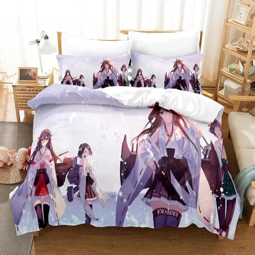 Comforter Anime Kantai Collection Bedding Set For Bedroom Soft Modern S Comefortable Kids And