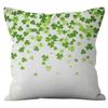 Home Cushion Cover St. Patrick's Day Pillowcase Four-leaf Clover Plaid Sofa Cushion Cover