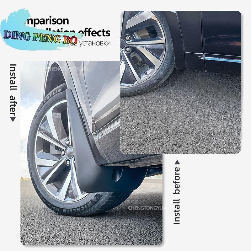 ABS 4PCS Special Car Mud Flaps Splash Guards For Nissan Qashqai J11 2014- Front Rear Fender Mudguards Auto Accessories