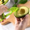 3-in-1 Avocadoschneider Shea Corer Butter Obstschäler Cutter Pulpe Separator Plastikmesser Küchengemüsewerkzeuge Wohnaccessoire Küchenzubehör